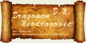 Dragoman Miodragović vizit kartica